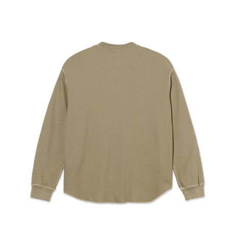 POLAR SKATE CO. DYLAN LS TEE KHAKI GREEN/PALE TAUPE