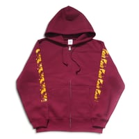 PROV X WASTE! COLLEGE HOODIE BURGUNDY
