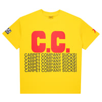 CARPET COMPANY CC SUCKS TEE YELLOW