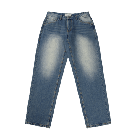 DIME RELAXED DENIM PANTS SANDBLASTED INDIGO