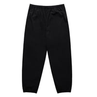 GRAND COLLECTION COTTON NYLON TRACK PANTS BLACK