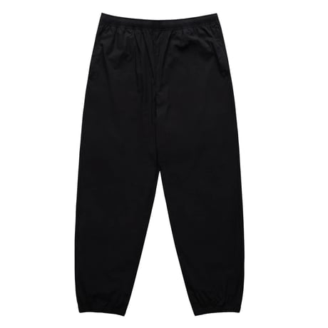 GRAND COLLECTION COTTON NYLON TRACK PANTS BLACK