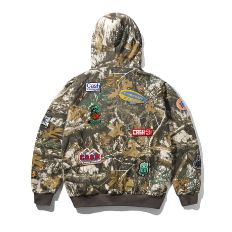 CASH ONLY SERVICE ZIP-THRU HOOD FOLIAGE MULTI