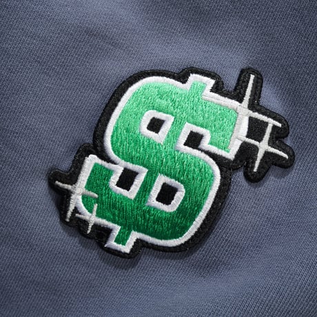 CASH ONLY SERVICE ZIP-THRU HOOD WASHED STONE NAVY