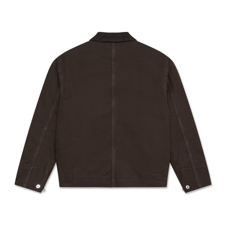 POLAR SKATE CO. CLIFF JACKET WITH QUILTED LINING CHOCOLATE
