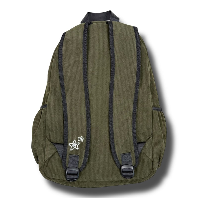 スケートボード Star team olive corduroy backpack OLIVE CORDUROY BACKPACK – The Star Team