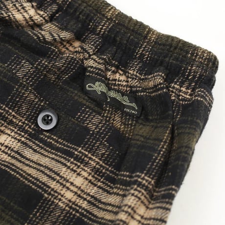 YARDSALE SHORELINE PLAID SHORTS BLACK/GREY