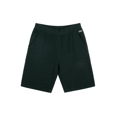 DIME WAVE CABLE KNIT SHORTS FOREST