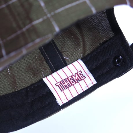 THHEME GREEN SILK 5 PANEL CAP