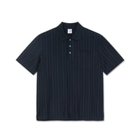 POLAR SKATE CO. FANCY POLO SHIRT NAVY / BROWN