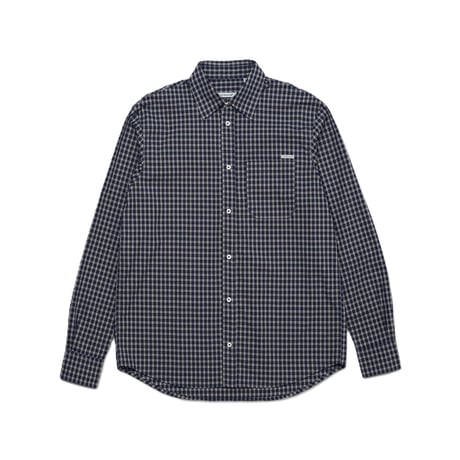 LAST RESORT AB OG LS SHIRT NAVY/GREY CHECK