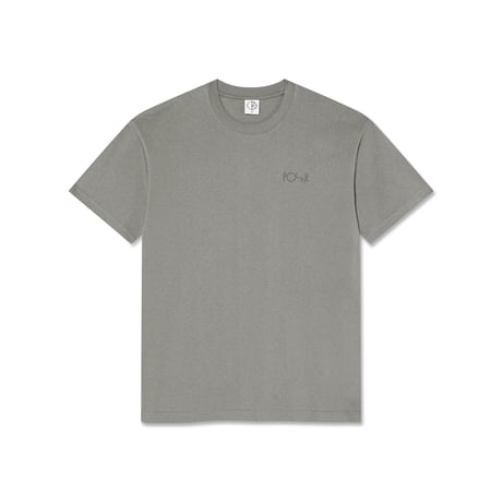 POLAR CONTRAST TEE STROKE LOGO GREY