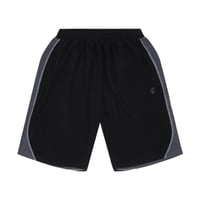 SEX HIPPIES GRID FLEECE SHORTS BLACK / SILVER