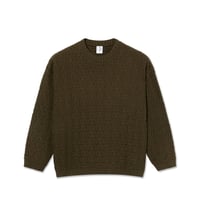POLAR SKATE CO. ALEX SWEATER BROWN