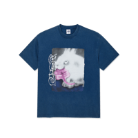 POLAR SKATE CO. RABBIT TEE WASHED BLUE