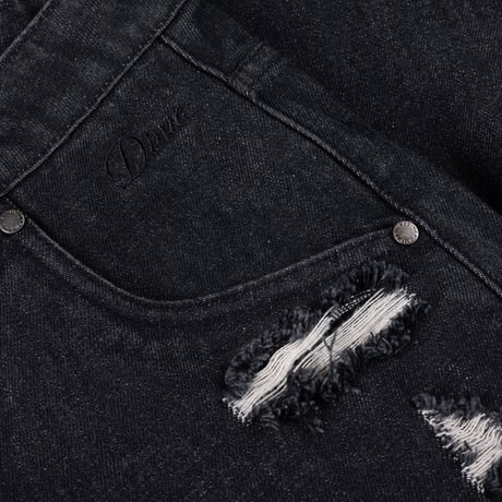 DIME SECRET BAGGY DENIM PANTS BLACK WASHED