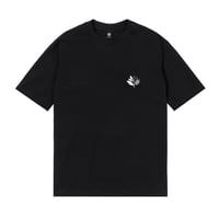 MAGENTA YIN TEE BLACK