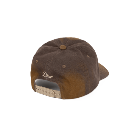 DIME CURSIVE DENIM WORKER CAP BROWN WASHED