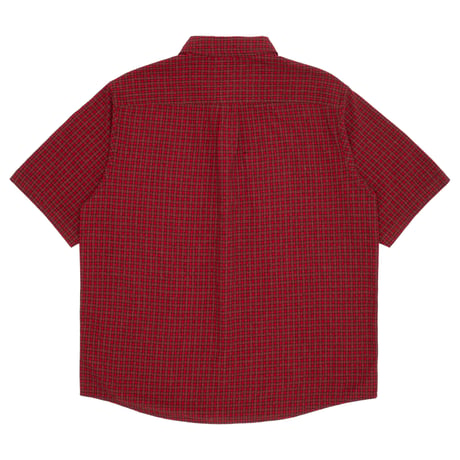 GX1000 SHORT SLEEVE BUTTON DOWN RED PLAID