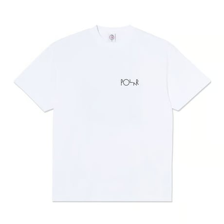 POLAR SKATE CO. SEARCHING FOR PEACE FILL LOGO TEE WHITE