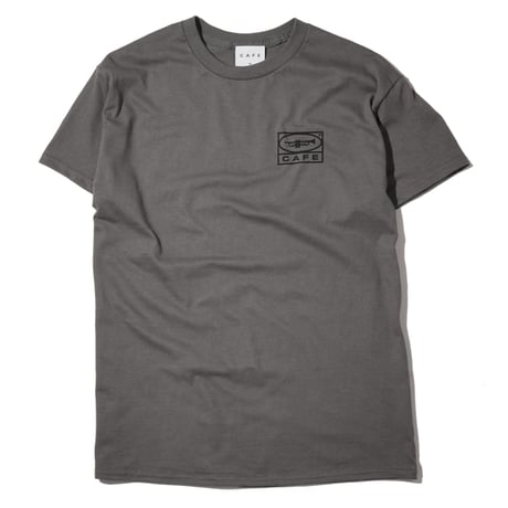 SKATEBOARD CAFE 45 TEE CHARCOAL / BLACK