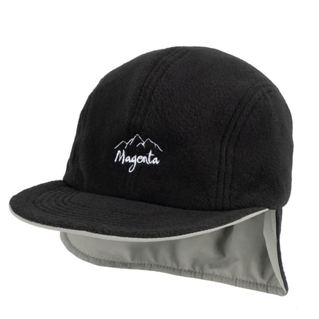 MAGENTA REVERSIBLE FLAT HAT NATURAL / BLACK