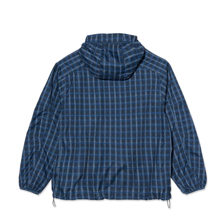 POLAR SKATE CO. CHASE LIGHT SHELL JACKET BLUE CHECK