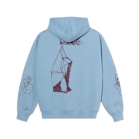 POLAR SKATE CO. DAVE HOODIE | THE END DOVE BLUE