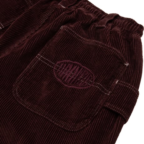 BRONZE 56K CORDUROY RELAXED PANTS BURGUNDY