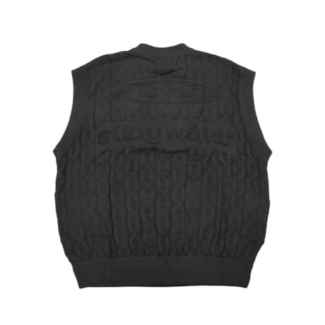STINGWATER MOSES CHAIN SWEATER VEST BLACK