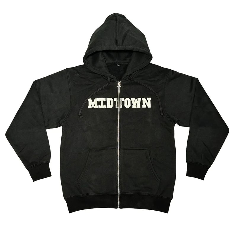 MIDTOWN COLLEGIATE ZIP HOOD BLACK | PROV ONLINE 