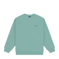 DIME CLASSIC SMALL LOGO CREWNECK SEAWEED