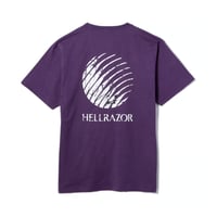 HELLRAZOR CRACKED CORE LOGO SHIRT GRAPE
