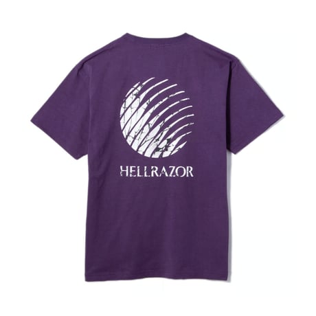 HELLRAZOR CRACKED CORE LOGO SHIRT GRAPE