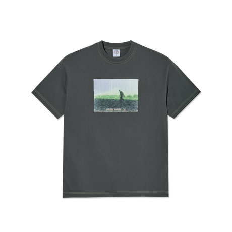 POLAR SKATE CO. BEACH WALK TEE GRAPHITE / GREEN