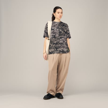 DIME PLEATED TWILL PANTS  TAN
