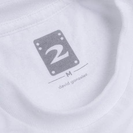 2 RISER PADS GUITER TEE WHITE