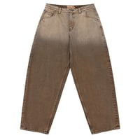 DIME CLASSIC BAGGY DENIM DIPPED SANDBLASTED BROWN