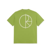 POLAR SKATE CO. CONTRAST TEE I STROKE LOGO PERIDOT