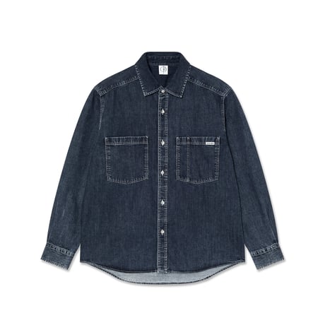 POLAR MIKE LS SHIRT DENIM WASHED BLUE