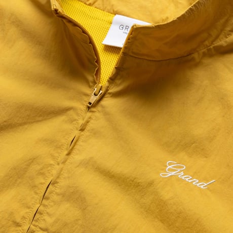 GRAND COLLECTION COTTON NYLON TRACK JACKET DEEP YELLOW