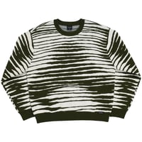 QUASI TECT JACQUARD KNIT SWEATER OLIVE