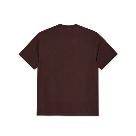 POLAR SKATE CO. METAL LOGO TEE WASHED BORDEAUX