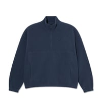 POLAR SKATE CO. IVAN HALF ZIP SWEATSHIRT GREY BLUE