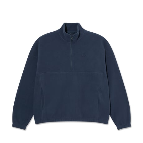 POLAR SKATE CO. IVAN HALF ZIP SWEATSHIRT GREY BLUE