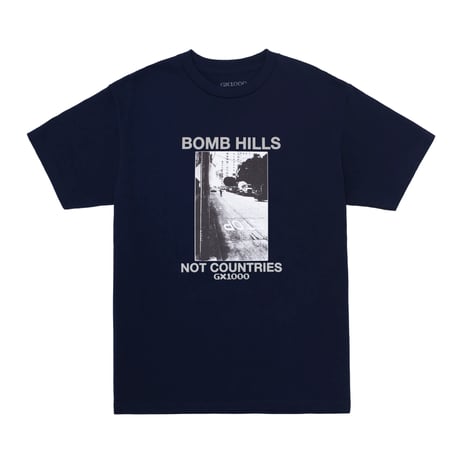 GX1000 BOMB HILLS NOT COUNTRIES TEE NAVY