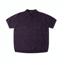 DIME KNITTED POLO STATIC PURPLE
