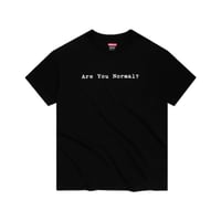 VIOLET ARE YOU NORMAL TEE BLACK
