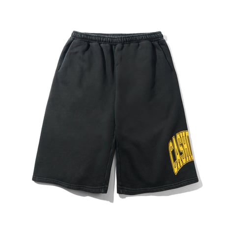 CASH ONLY BENCH FLEECE SHORTS WASHED BLACK