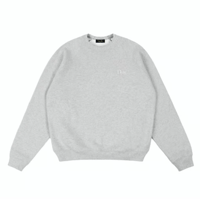 DIME CLASSIC SMALL LOGO CREWNECK HEATHER GRAY